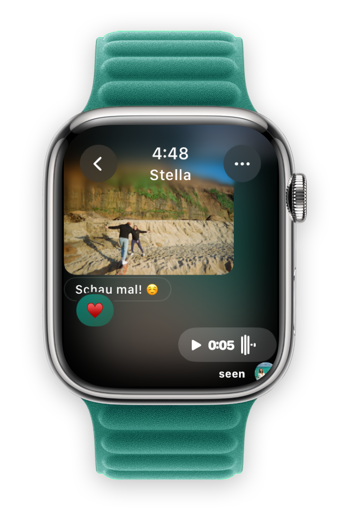 Sprachnachrichten auf der Apple Watch